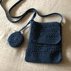 Crochet Knitted Small Crossbody Purse